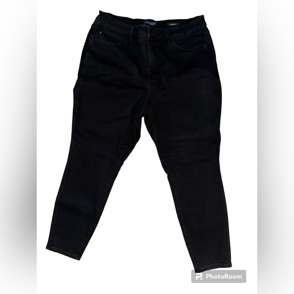 Judy Blue High Waist Tummy Control Classic Black Skinny Jeans Size 20W